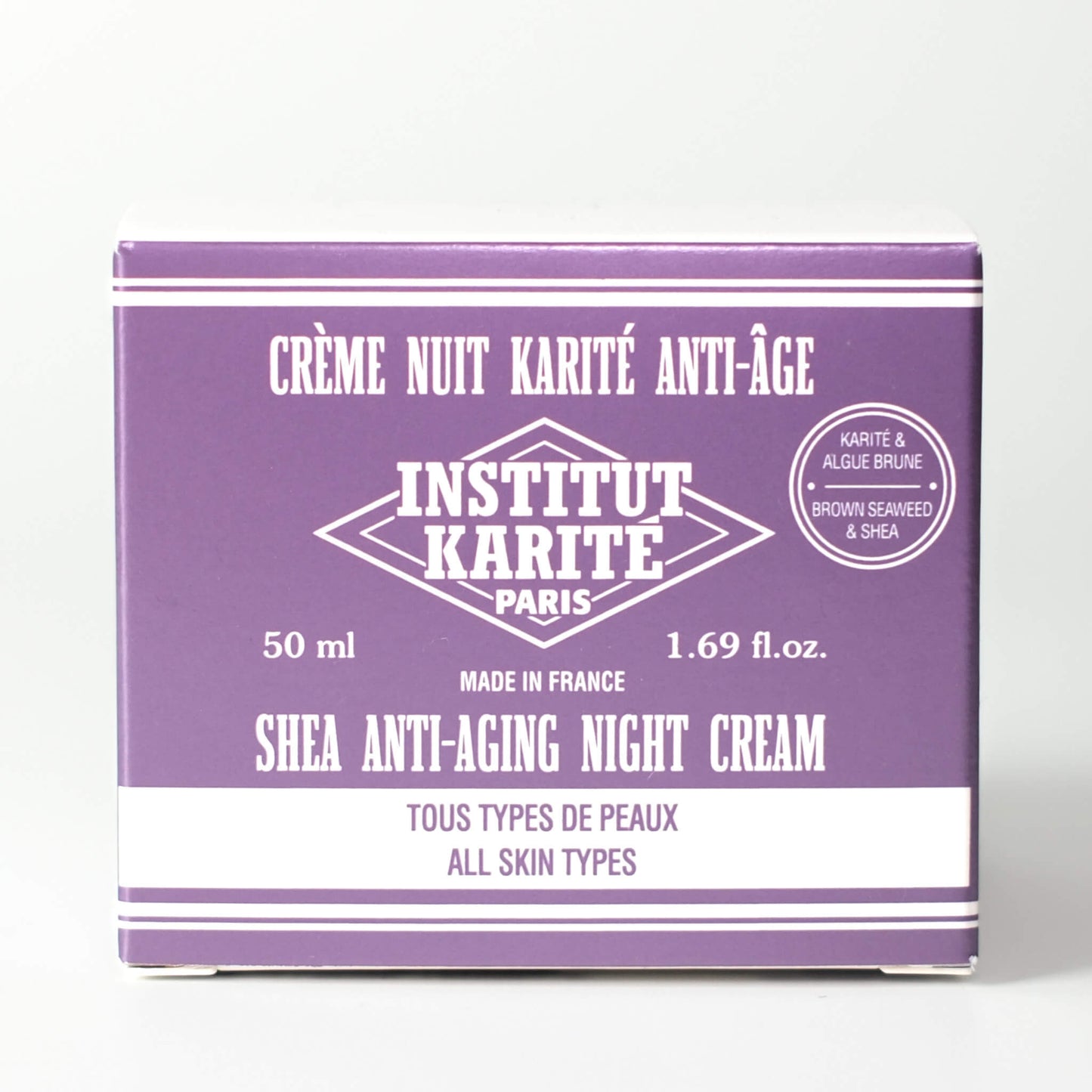 Packaging of Shea Anti-Aging Night Cream by Institut Karité Paris