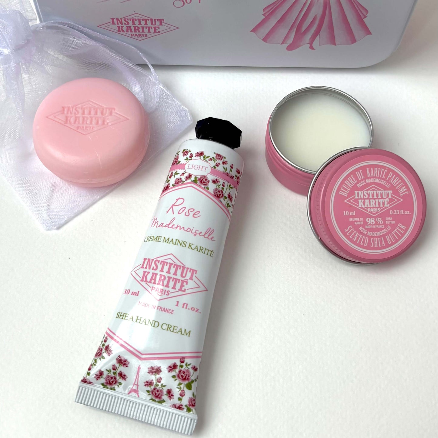 Collection Rose · Soins Mains & Karité