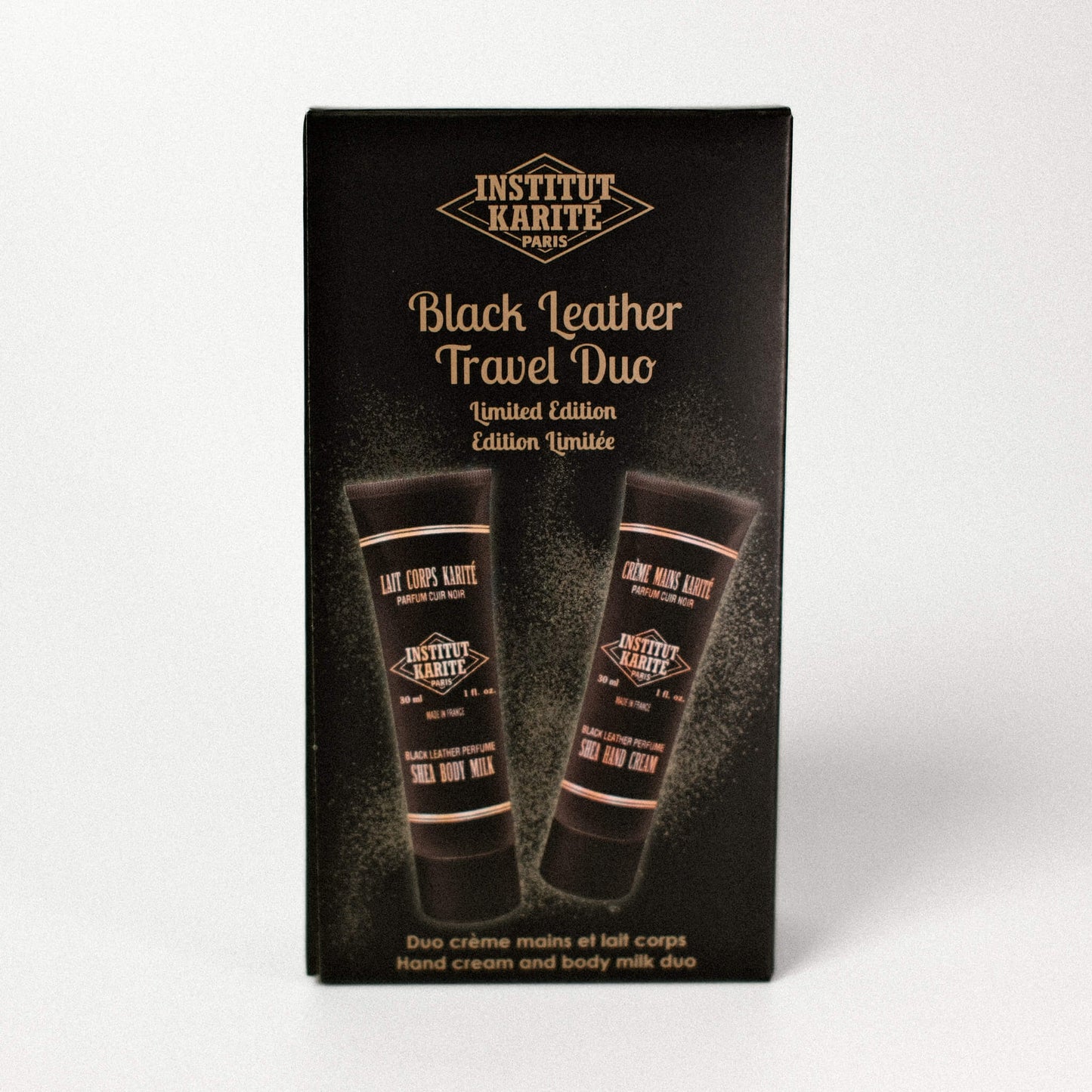 Black Leather Travel Duo