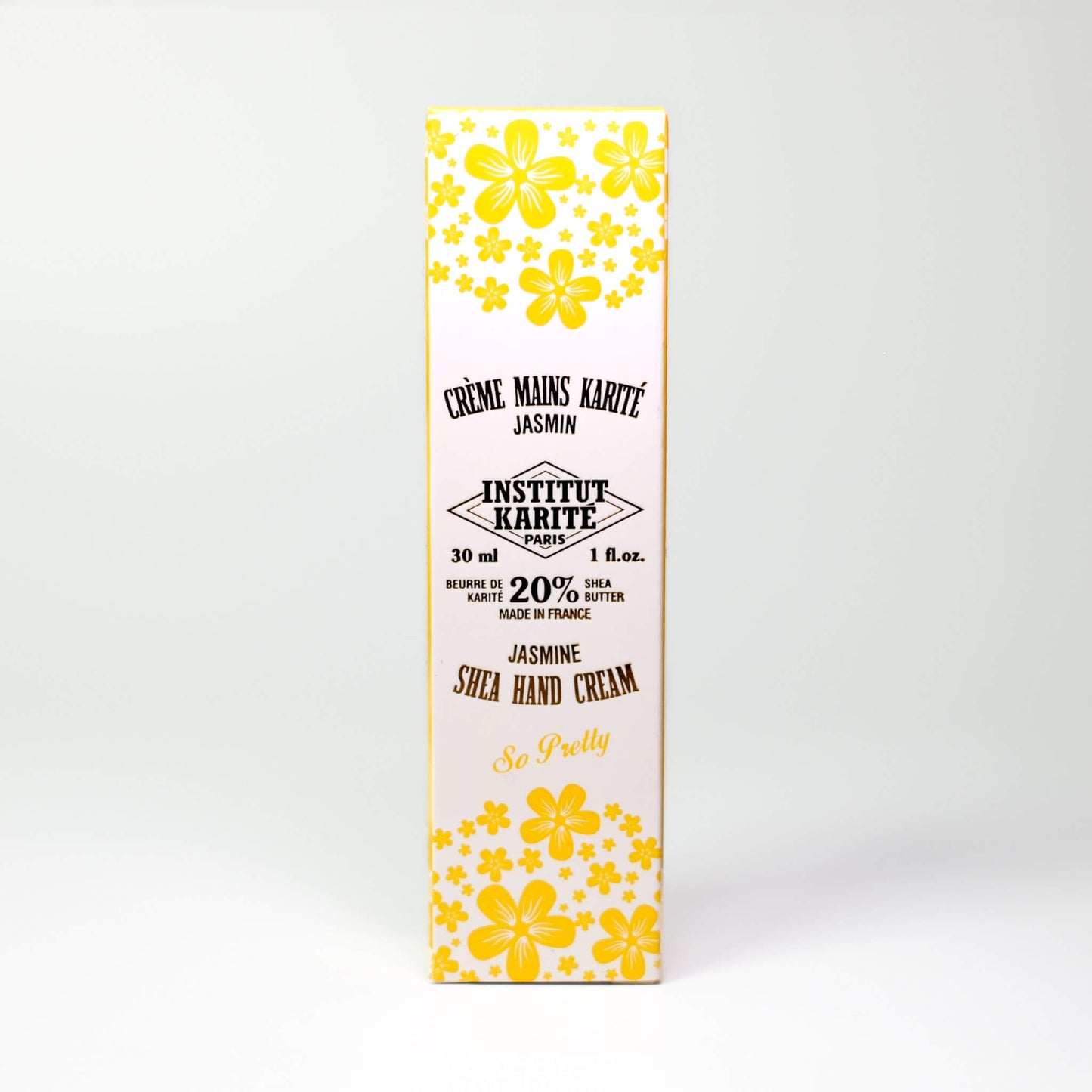Packaging of 30mL Jasmine Shea Hand Cream by Institut Karité Paris