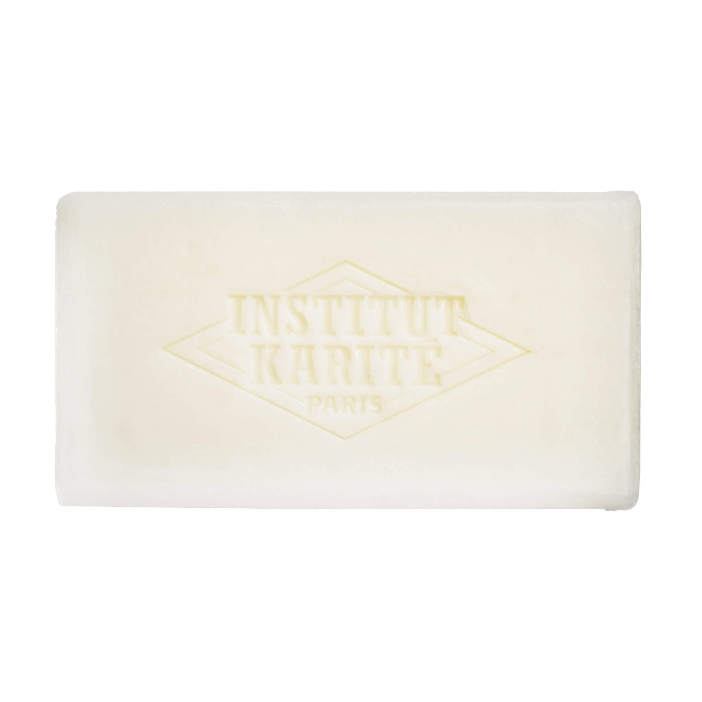 Front view of 150g Shea Soap Bar with Embossed Logo by Institut Karité Paris