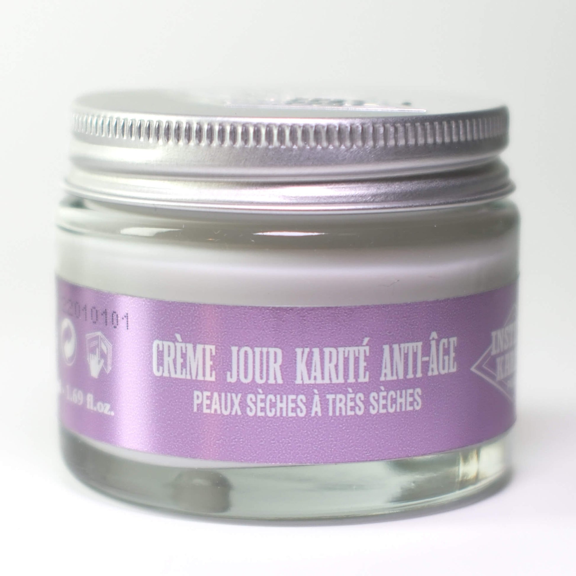Front view with French of 50mL Shea Anti-Aging Day Cream by Institut Karité Paris