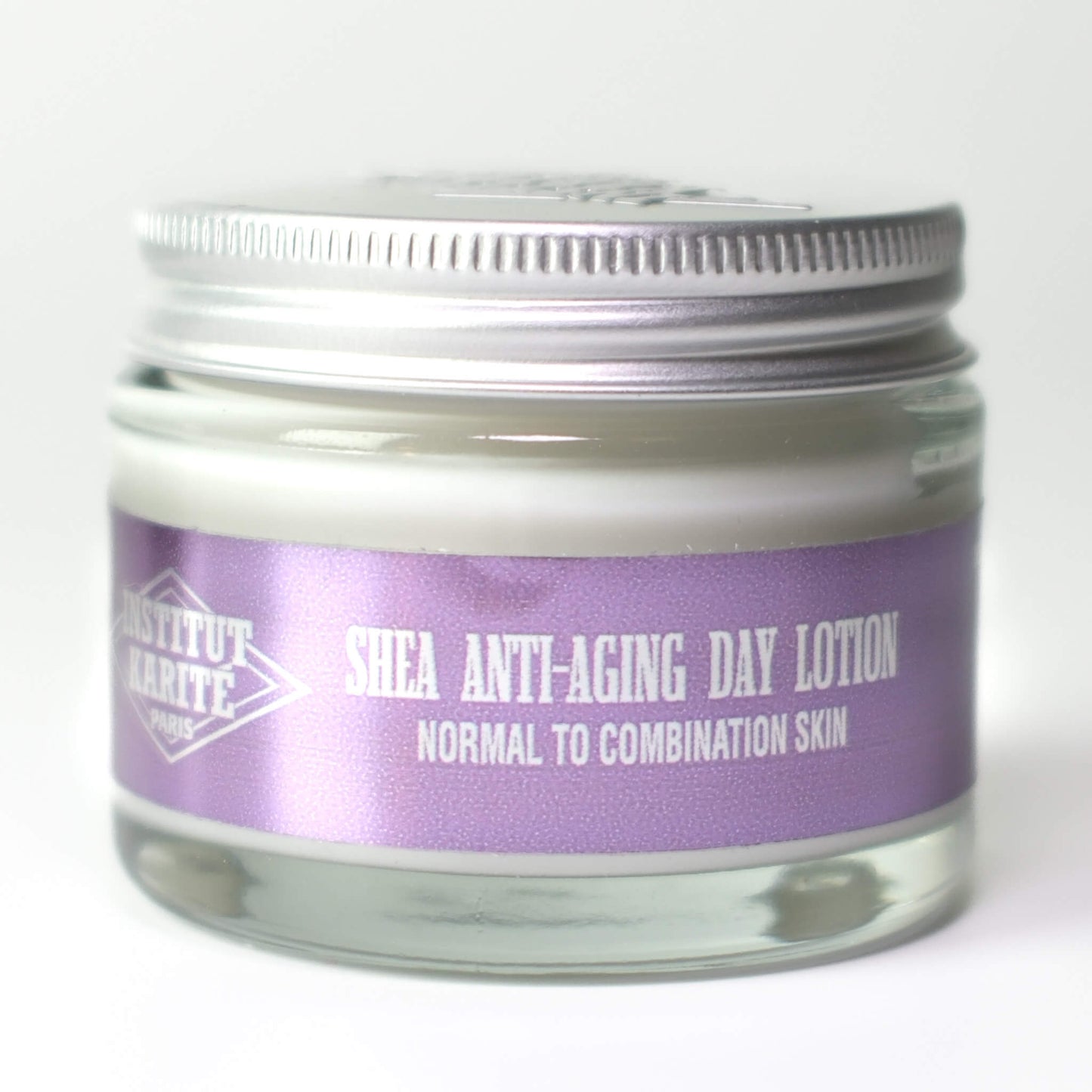 Front view with English of 50mL Shea Anti-Aging Day Lotion by Institut Karité Paris