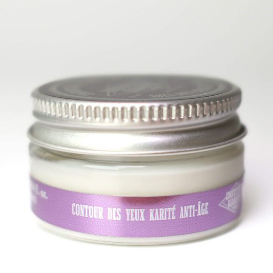 Front view with French of 50mL Shea Anti-Aging Eye Cream by Institut Karité Paris