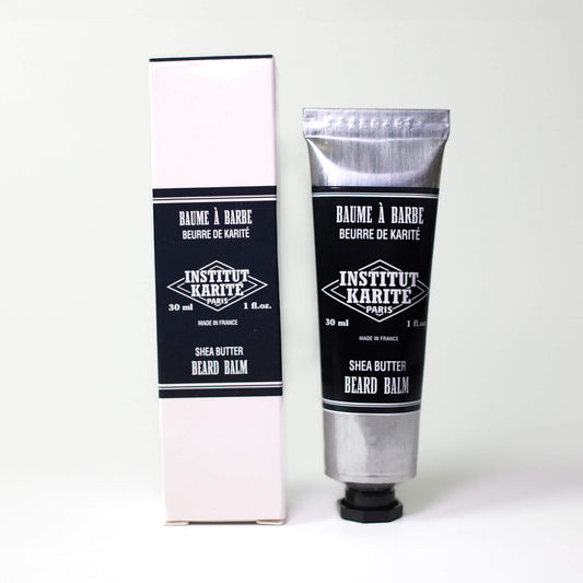 Front view of 30mL Shea Beard Balm with packaging by Institut Karité Paris