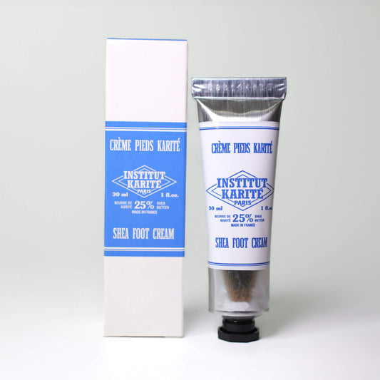 Front view of 30mL Shea Foot Cream with packaging by Institut Karité Paris