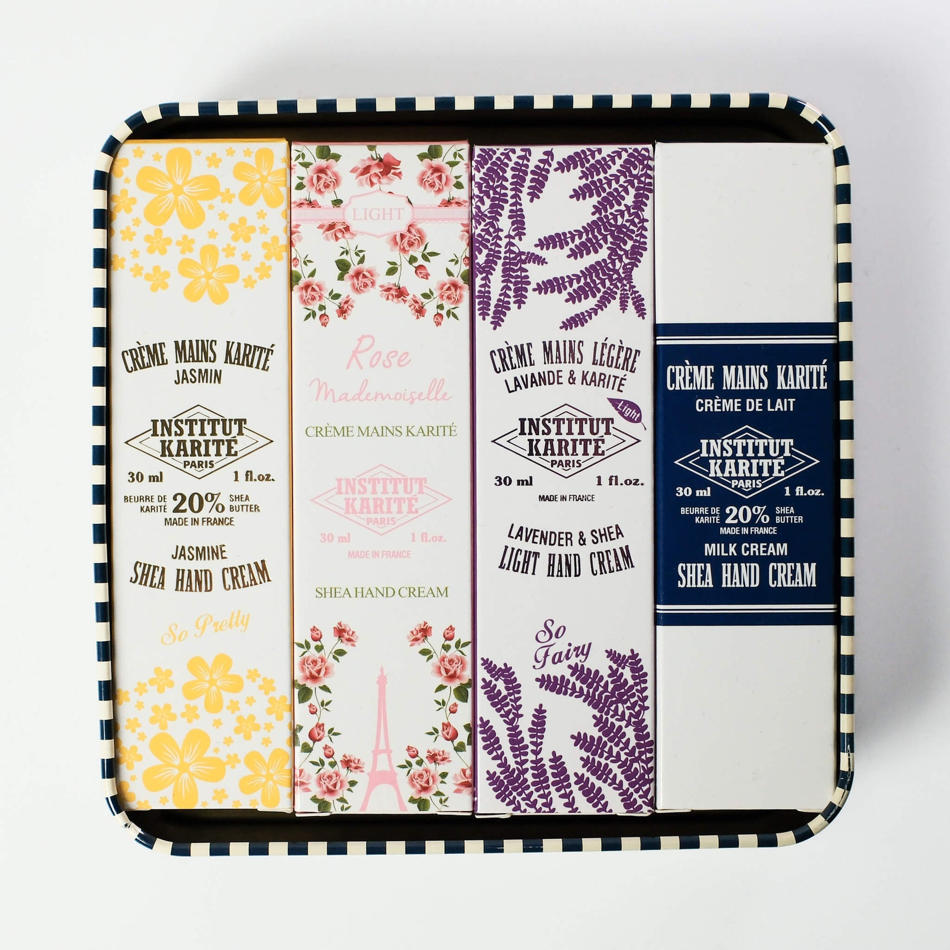 Front view of 75mL Timeless Elegance Hand Care Gift Box with Packaging by Institut Karité Paris