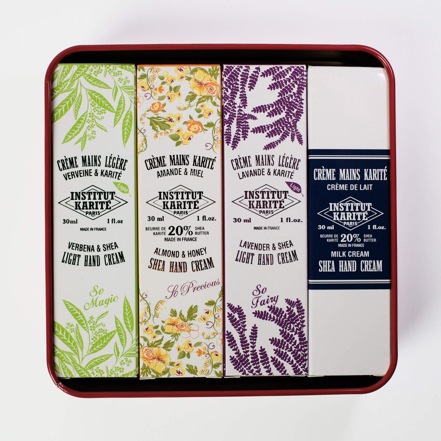 Front view of Herbal Bliss Hand Care Gift Box with Packaging by Institut Karité Paris