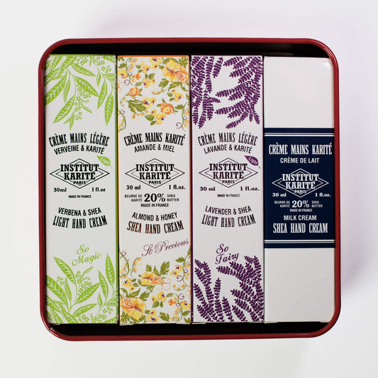 Front view of Herbal Bliss Hand Care Gift Box with Packaging by Institut Karité Paris