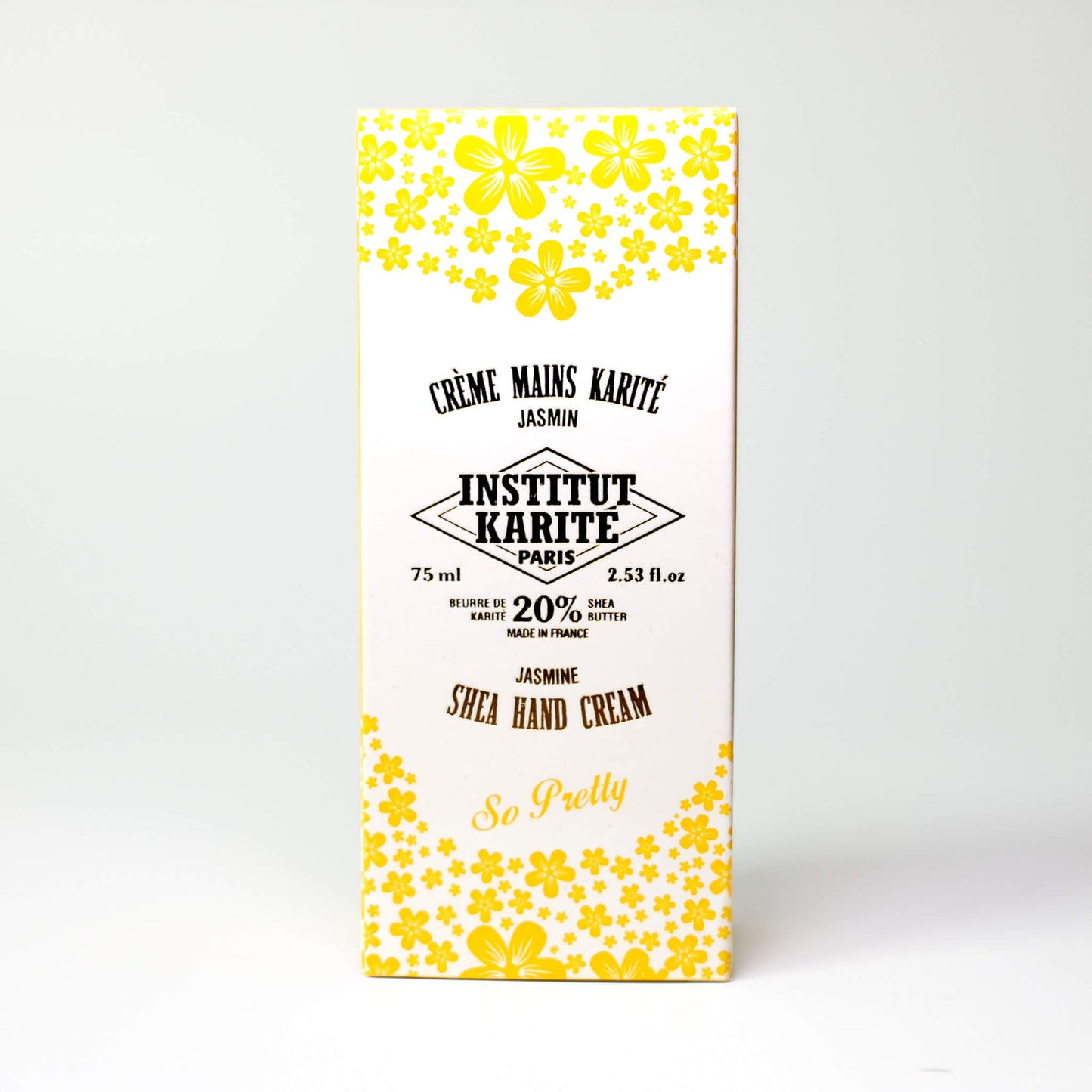 Packaging of 75mL Jasmine Shea Hand Cream by Institut Karité Paris