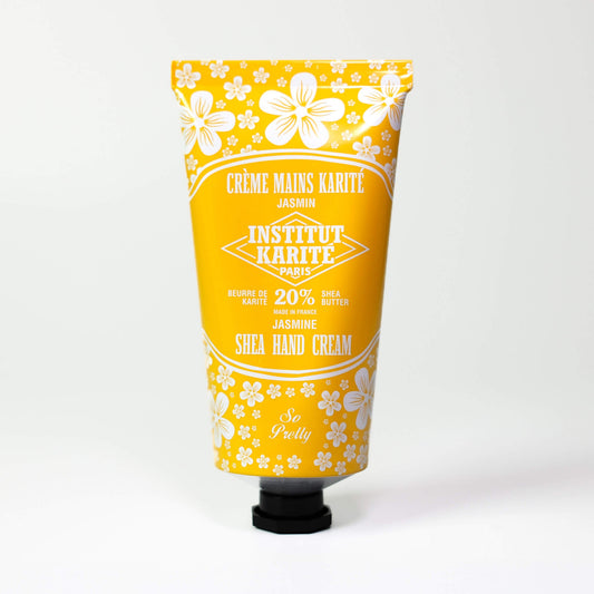 Front view of 75mL Jasmine Shea Hand Cream by Institut Karité Paris