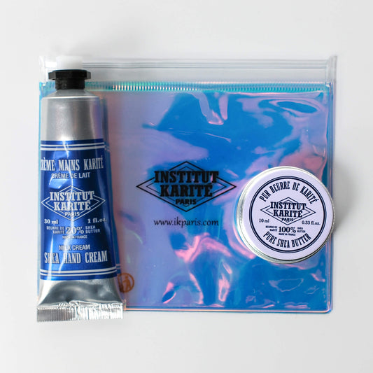 Front view of Hologram Set – Milk Cream Hand & Shea Duo with Packaging by Institut Karité Paris