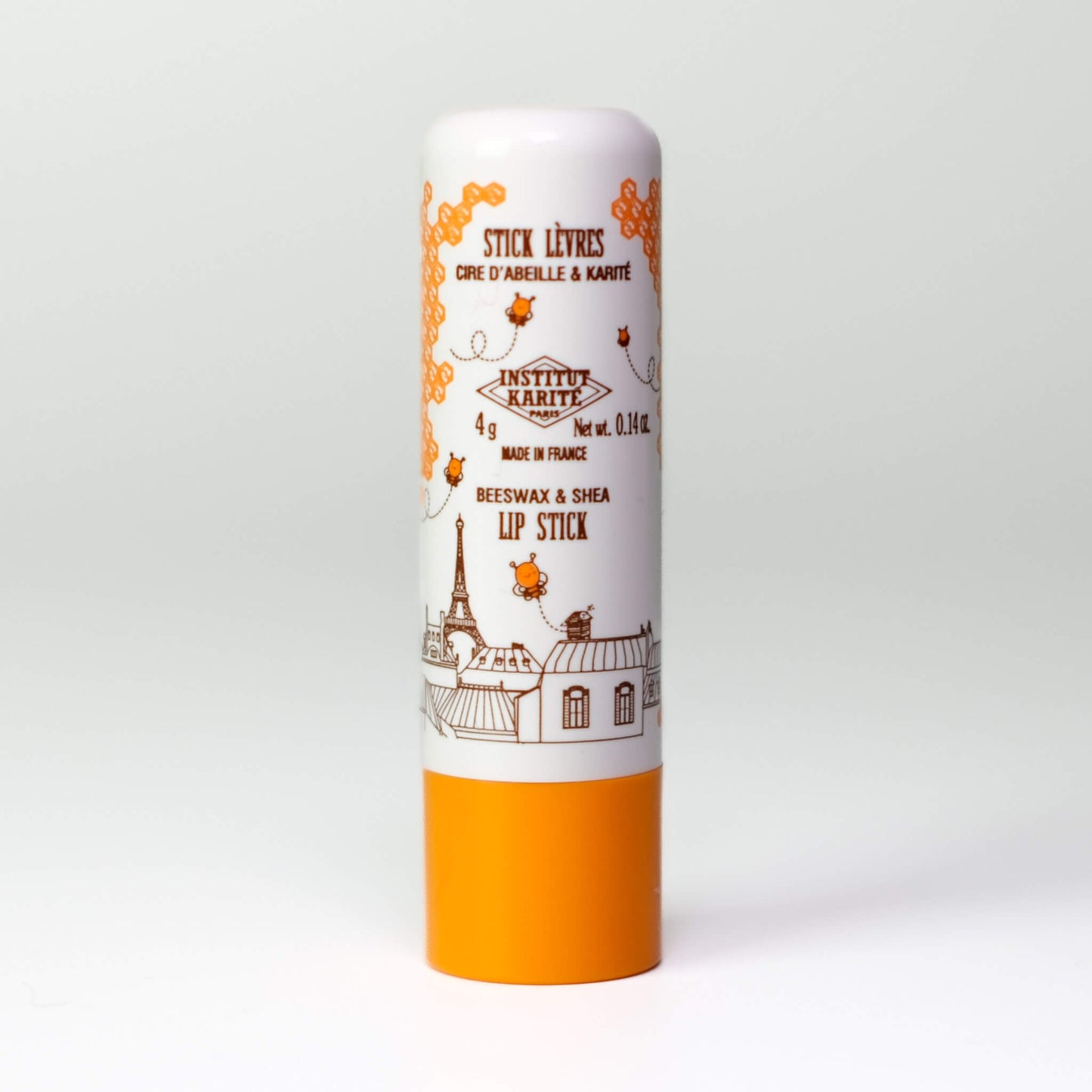 Front view of 4g Beeswax Shea Balloon Lip Balm by Institut Karité Paris