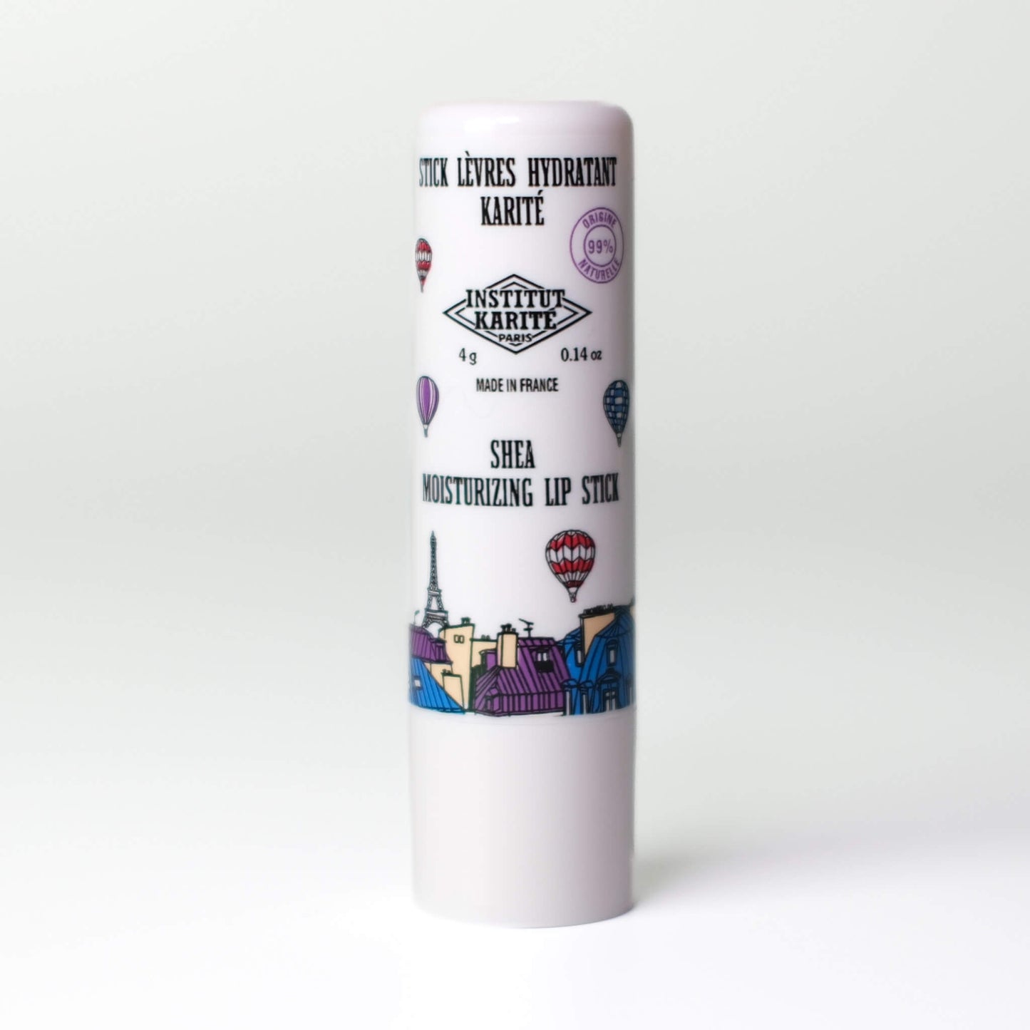 Front view of 4g Shea Balloon Lip Balm by Institut Karité Paris