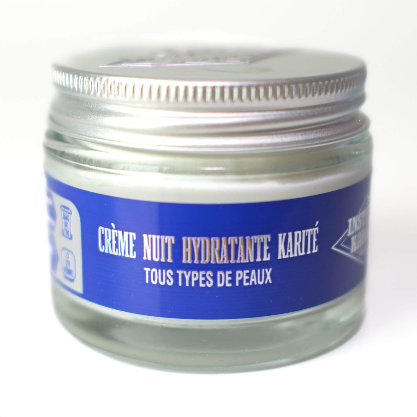 Front view with French of 50mL Shea Moisturising Night Cream by Institut Karité Paris
