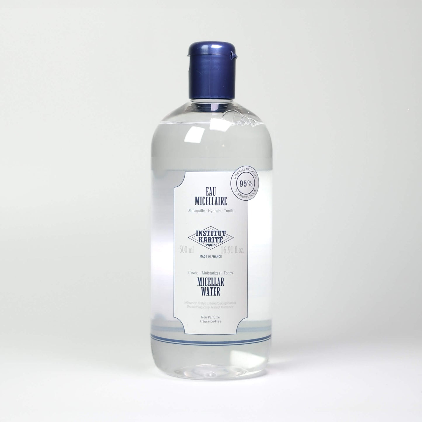 Front view of 500mL Micellar Water by Institut Karité Paris