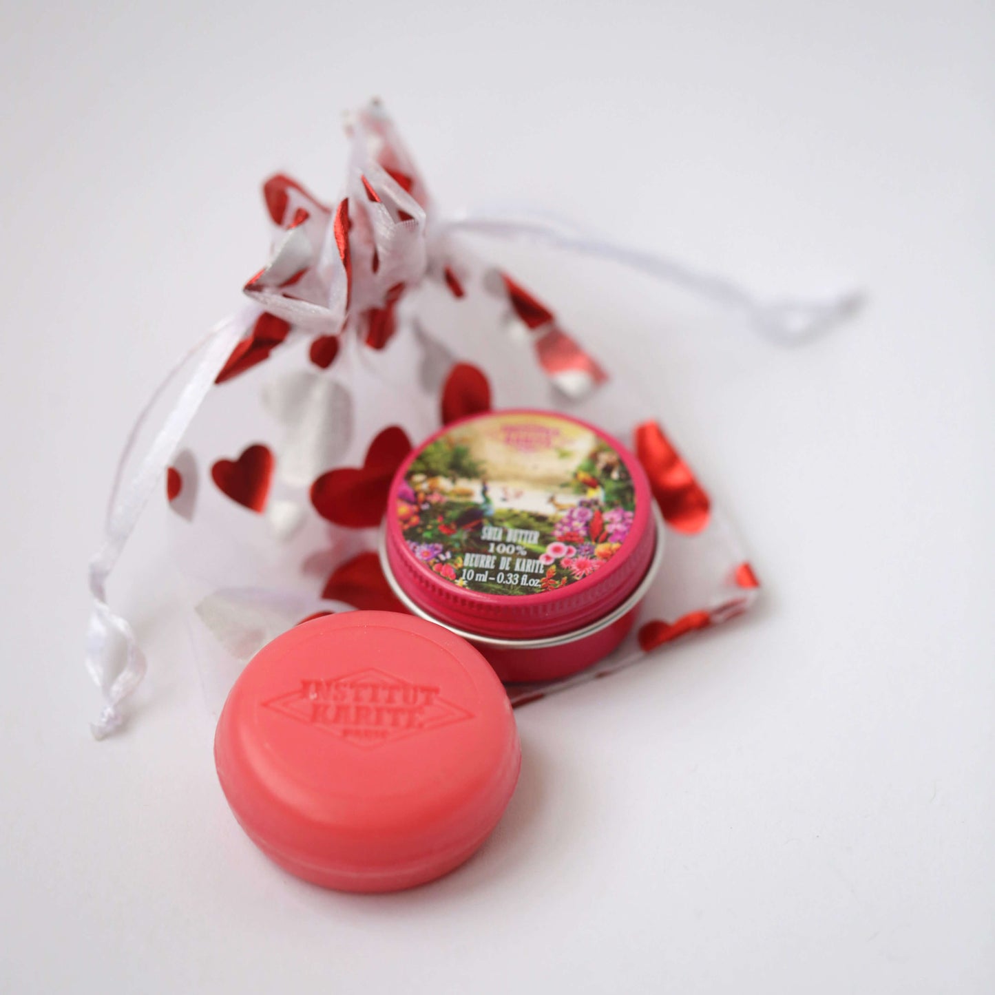 Pochette Amour · Fleur de Cerisier · Savon Macaron & Beurre de Karité