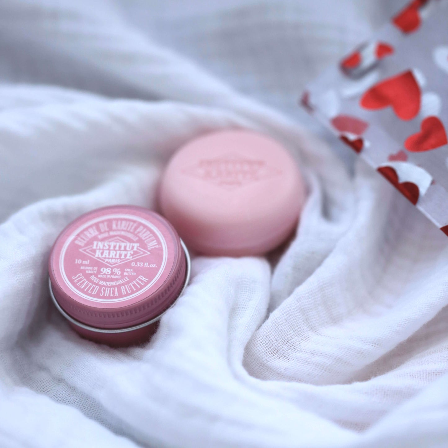 Pochette Amour · Rose Mademoiselle · Macaron Soap & Shea Butter
