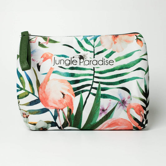 Front view of Jungle Flowers Pouch by Institut Karité Paris