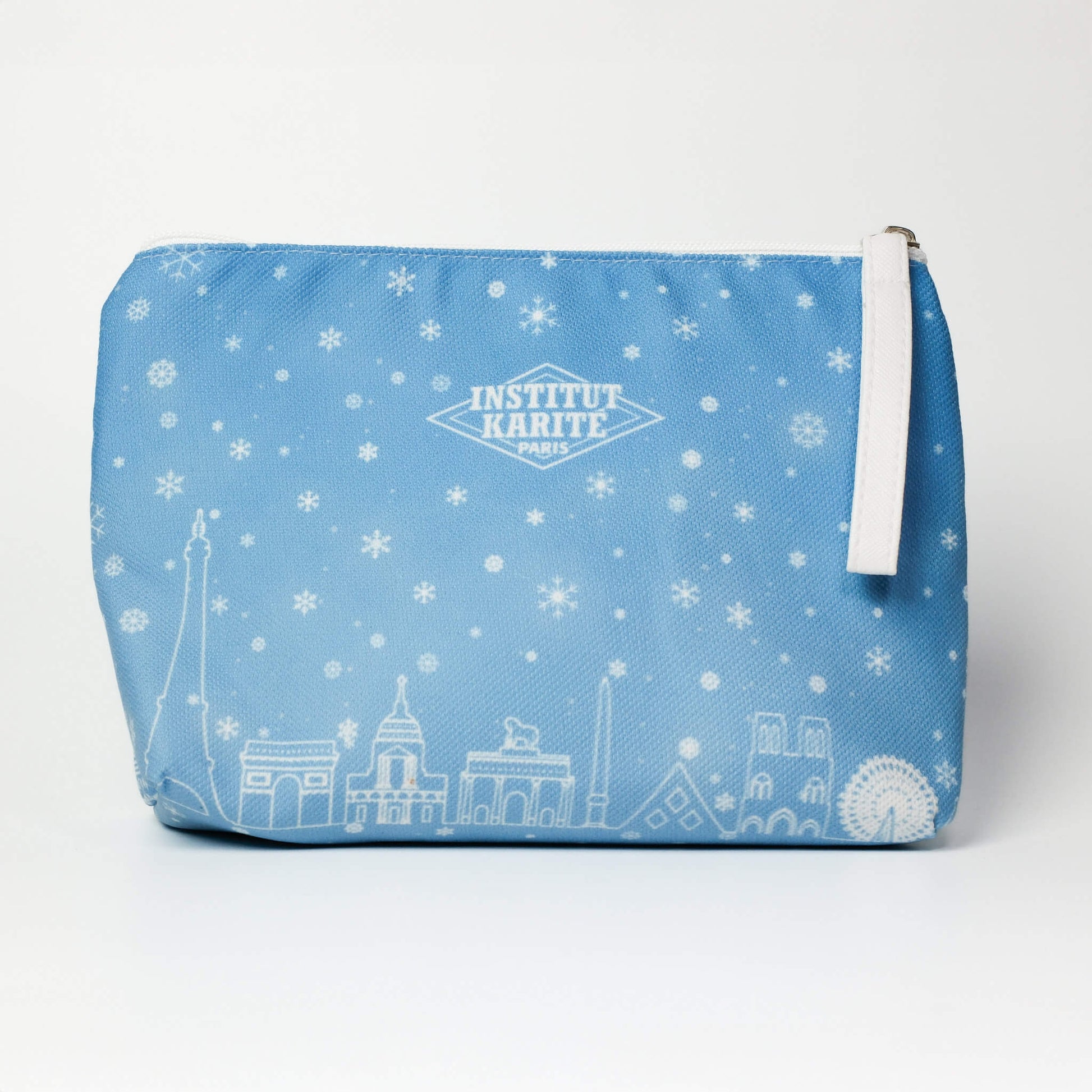 Front view of Winter in Paris Pouch by Institut Karité Paris