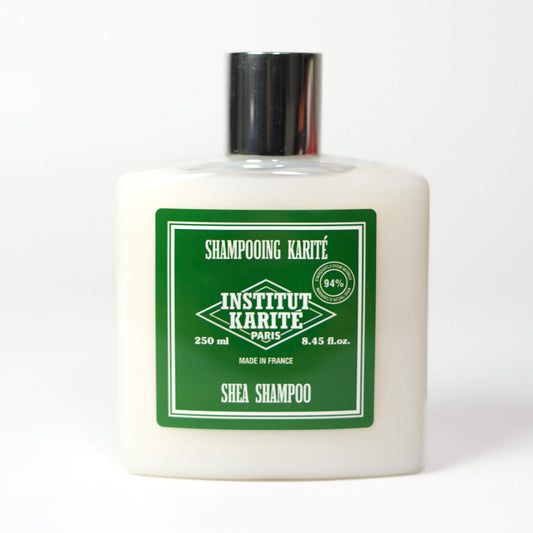 Front view of 250mL Milk Cream Shea Shampoo bottle by Institut Karité Paris