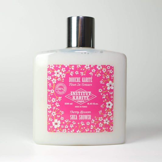 Front view of 250mL Cherry Blossom Shea Shower by Institut Karité Paris