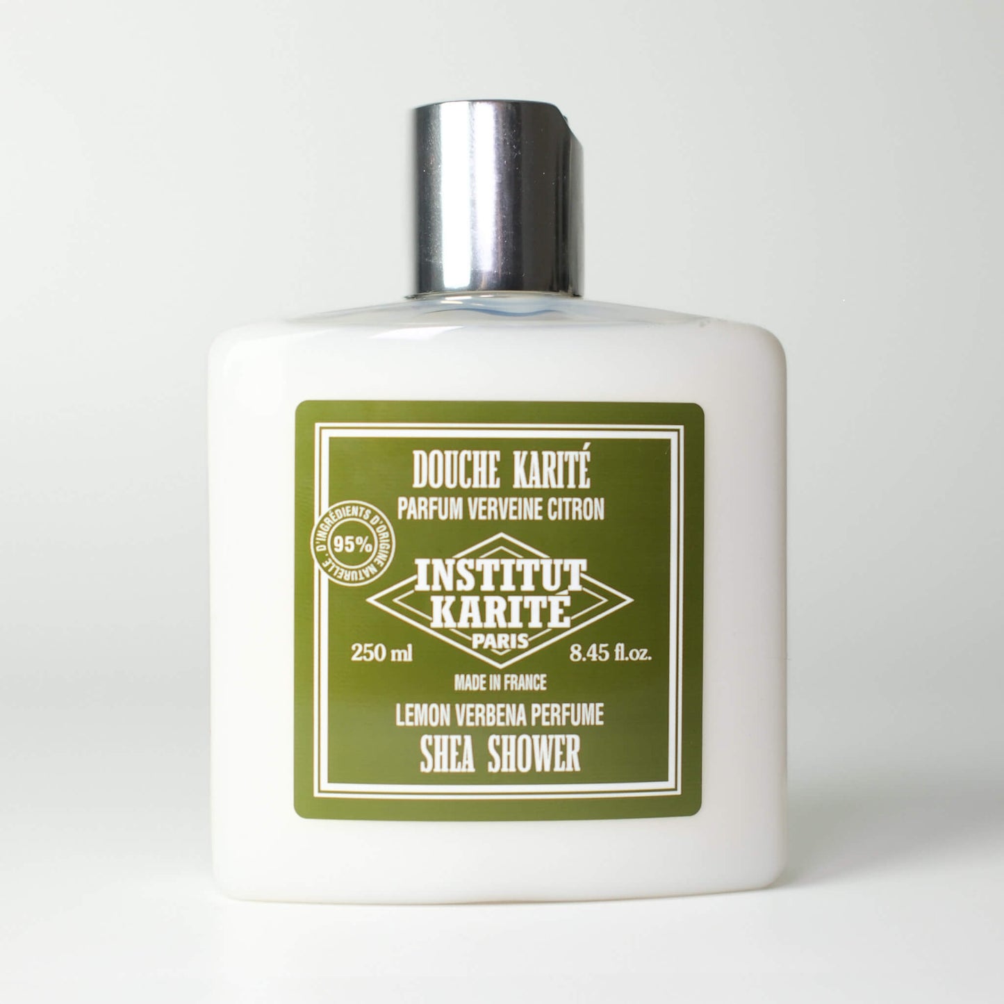 Front view of 250mL Lemon Verbena Shea Shower by Institut Karité Paris