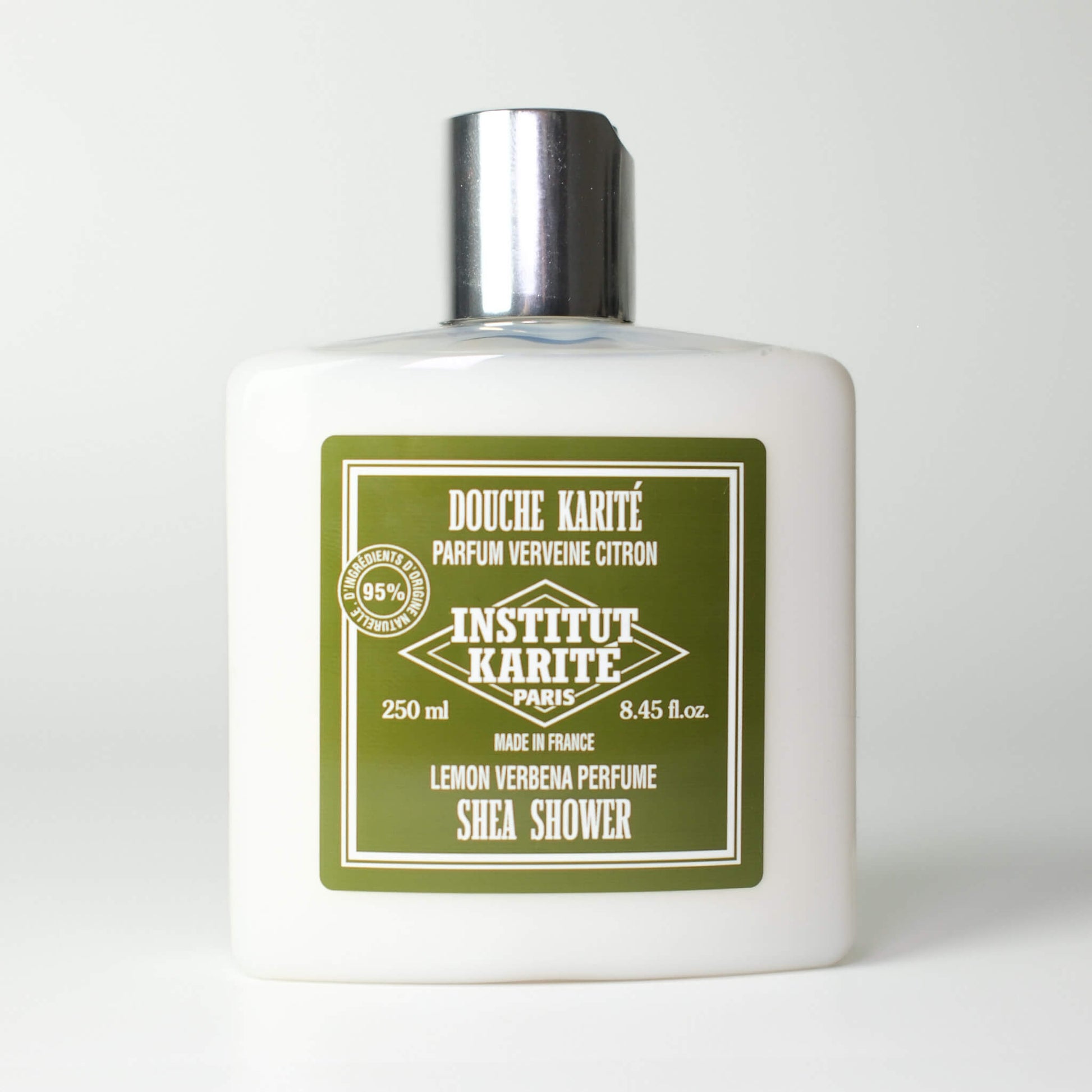 Front view of 250mL Lemon Verbena Shea Shower by Institut Karité Paris