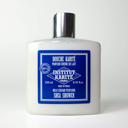 Front view of 250mL Milk Cream Shea Shower by Institut Karité Paris