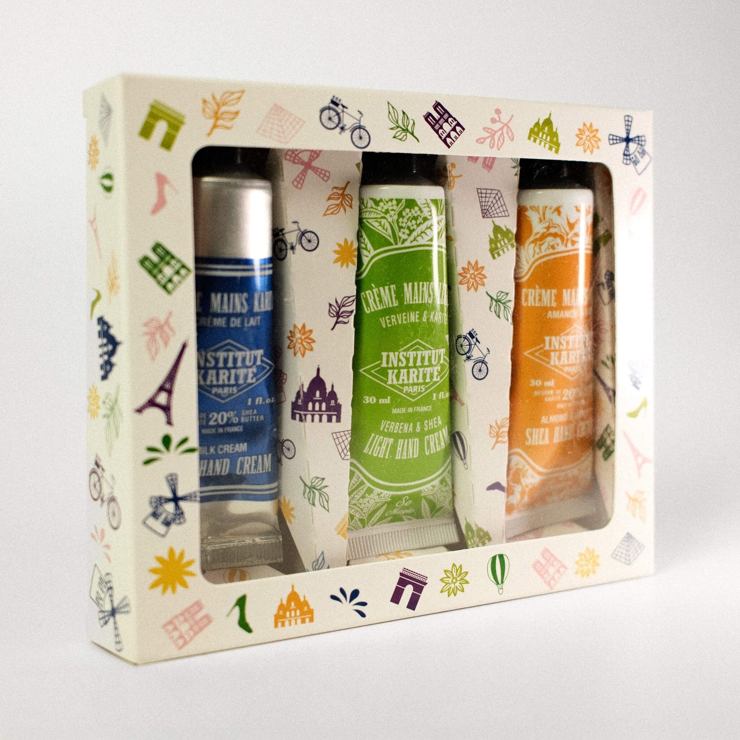 Shea Hand Cream Trio · Milk Cream, Almond & Honey & Verbena