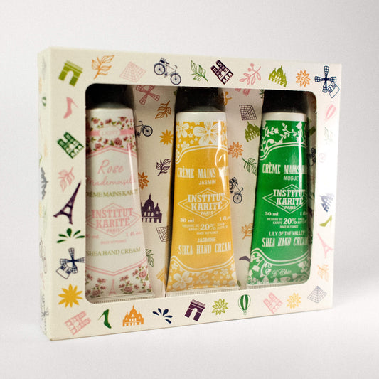 Shea  Hand Cream Trio · Rose, Jasmine & Lily of the Valley
