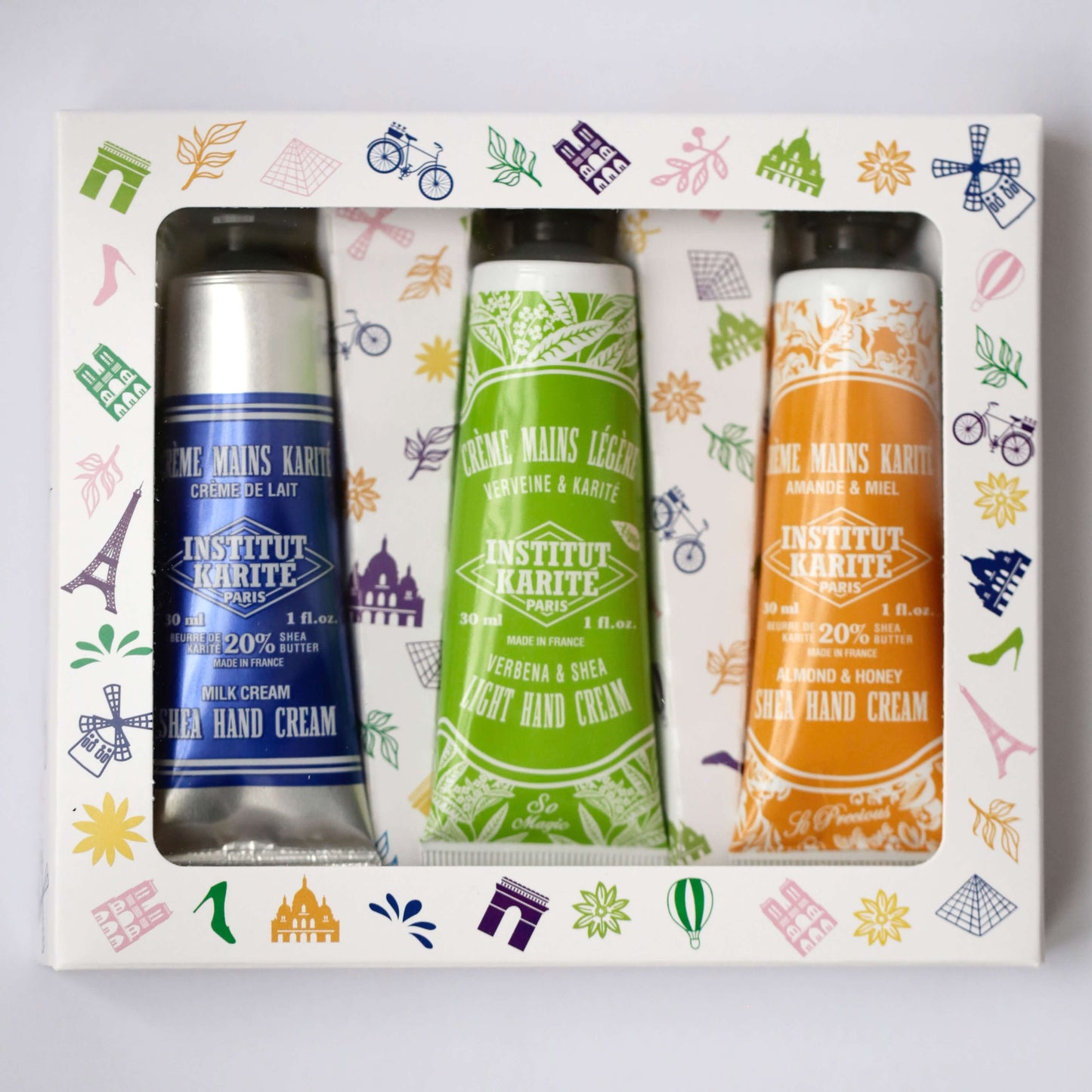 Shea Hand Cream Trio · Milk Cream, Almond & Honey & Verbena